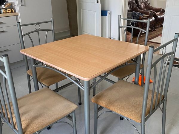 Used small kitchen table and outlet chairs