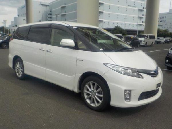 Toyota Estima MPV, Petrol Hybrid, 2013, White