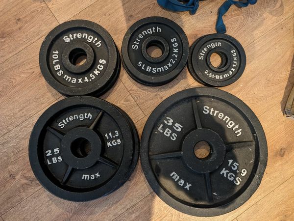 barbell and weight plates 666 All Sections Ads For Sale in