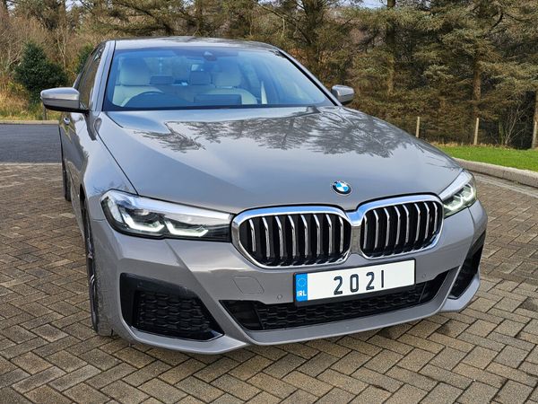 BMW 5-Series Saloon, Petrol Hybrid, 2021, Grey