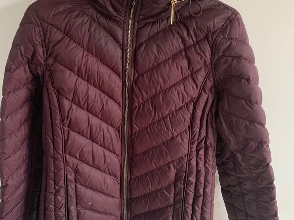 Michael kors outlet burgundy jacket