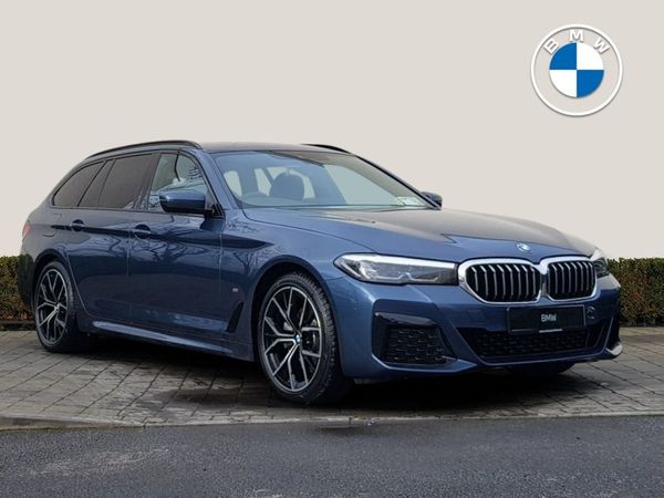 BMW 5-Series Estate, Diesel, 2024, Blue