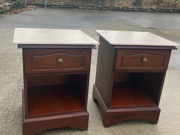 Mahogany bedside online lockers