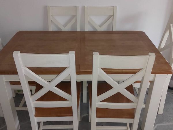 Argos dining room online table and 6 chairs