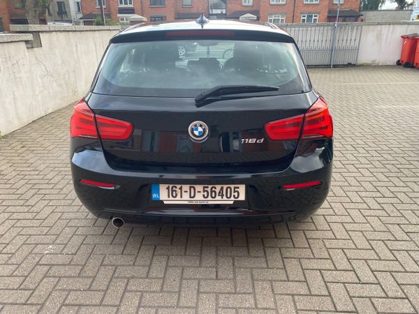 BMW 1-Series Hatchback, Diesel, 2016, Black