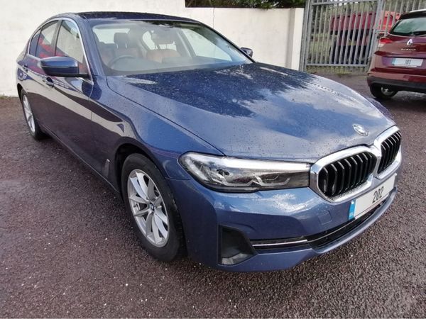 BMW 5-Series Saloon, Diesel Hybrid, 2020, Blue