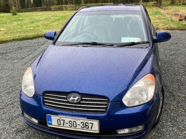 Hyundai Accent Saloon, Petrol, 2007, Blue