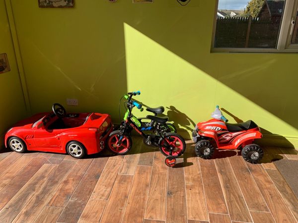 Toy bikes hot sale and cars