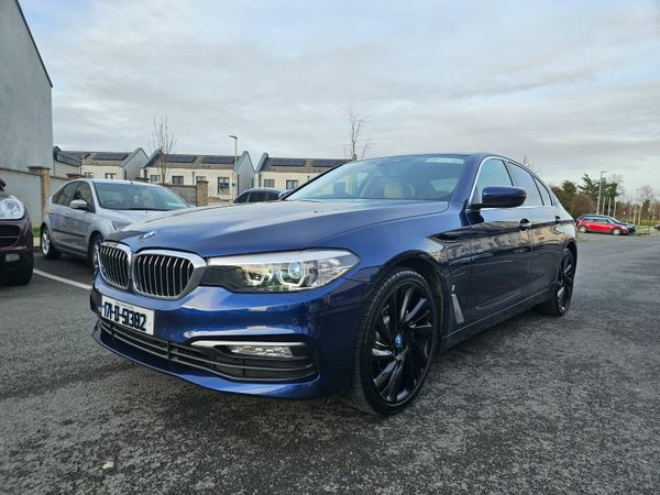 BMW 5-Series Saloon, Petrol Plug-in Hybrid, 2017, Blue