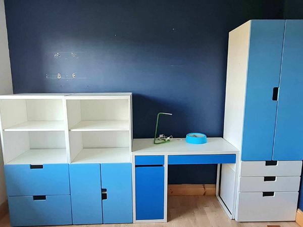 Ikea blue store childrens wardrobe