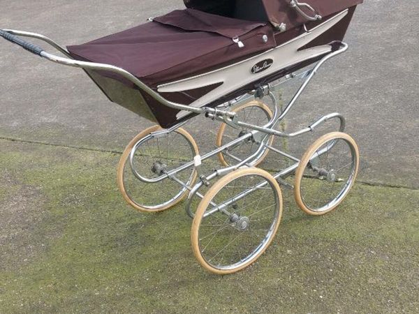 Navy silver cheap cross dolls pram