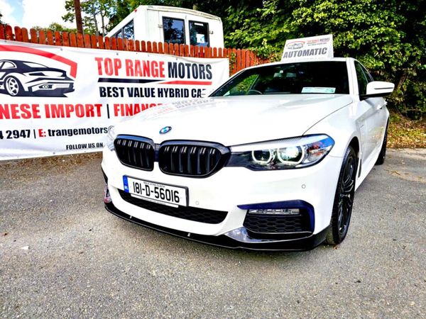 BMW 5-Series Saloon, Petrol Plug-in Hybrid, 2018, White