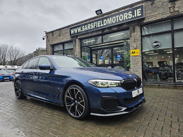 BMW 5-Series Saloon, Petrol Plug-in Hybrid, 2020, Blue