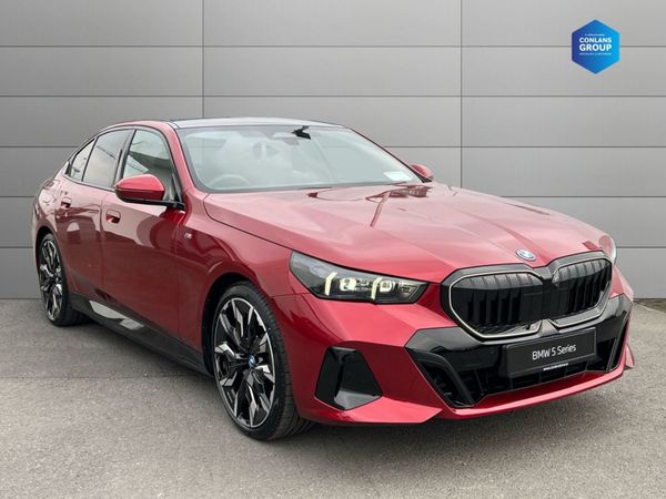BMW 5-Series Saloon, Petrol Plug-in Hybrid, 2024, Red
