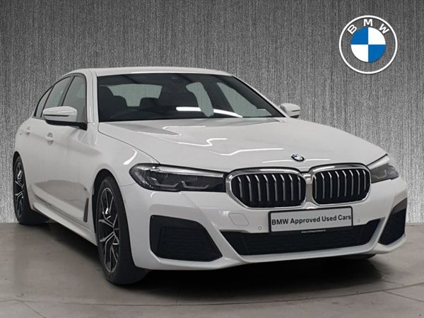 BMW 5-Series Saloon, Diesel Hybrid, 2023, White