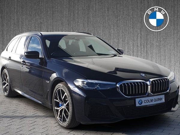 BMW 5-Series Estate, Petrol Plug-in Hybrid, 2024, Black