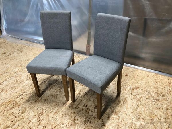 Grey damask deals dining chairs