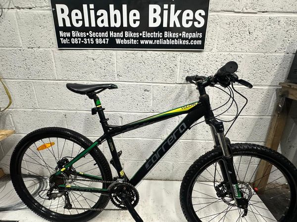 Carrera bikes black and clearance green