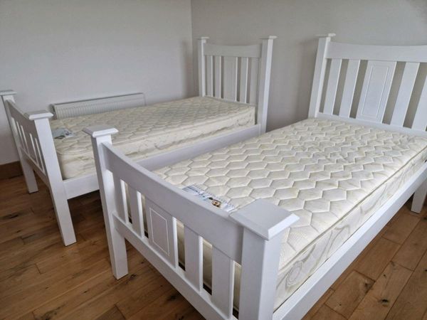 Super single bed frame 2024 with pull out bed