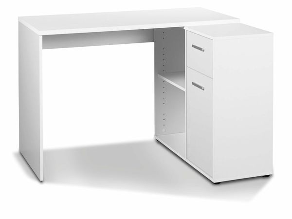White Office Desk with Cupboard 4 combinations for sale in Co