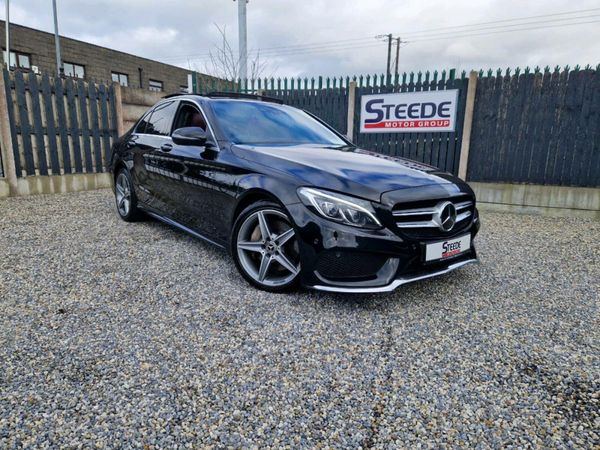 Mercedes-Benz C-Class Saloon, Diesel Hybrid, 2016, Black