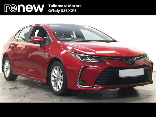 Toyota Corolla Saloon, Petrol Hybrid, 2021, Red