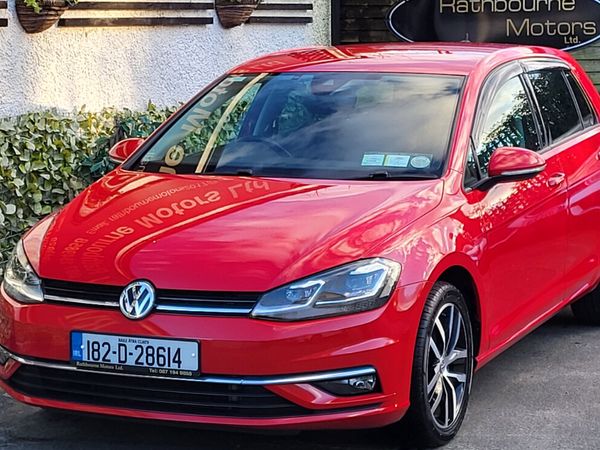 Volkswagen Golf Hatchback, Petrol, 2018, Red