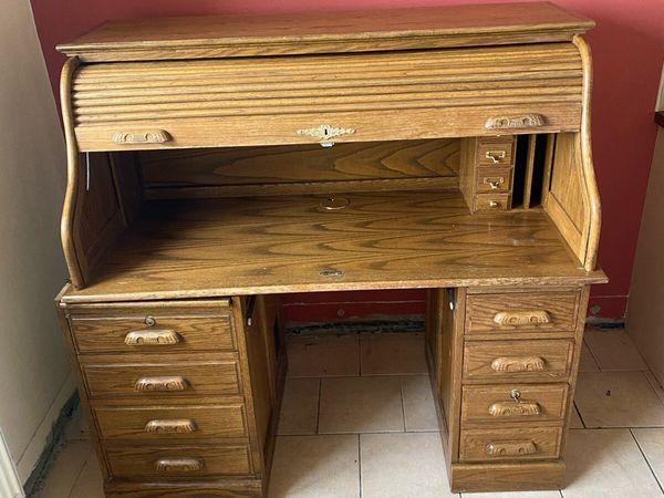 Used roll top store desk near me