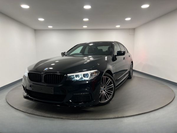 BMW 5-Series Saloon, Petrol Hybrid, 2018, Black
