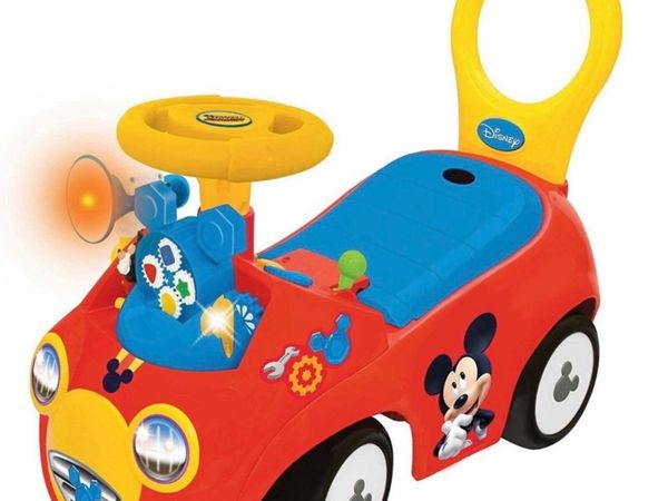 Mickey mouse ride on car on sale