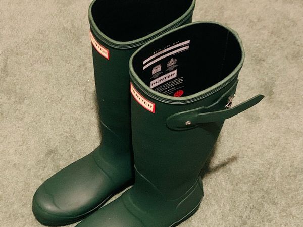 Mens green hunter store wellies size 9