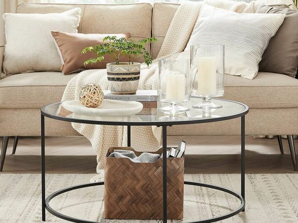 White and rose gold deals coffee table