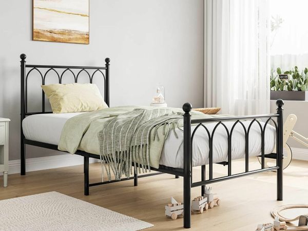 Metal frame double beds deals for sale