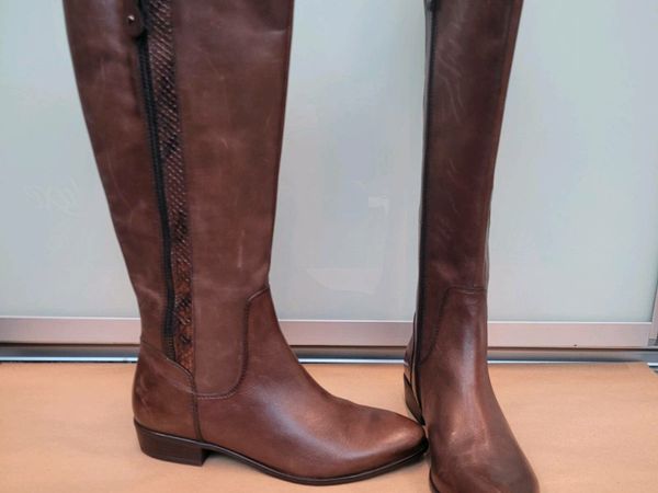 Leather riding boots size 2024 5