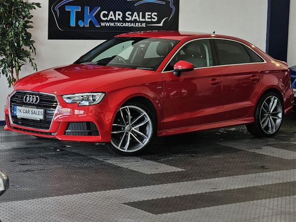 Audi A3 Saloon, Petrol, 2019, Red