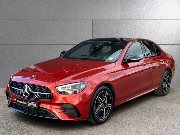 Mercedes-Benz E-Class Saloon, Petrol Plug-in Hybrid, 2021, Red