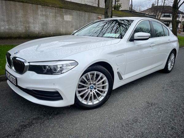 BMW 5-Series Saloon, Petrol Plug-in Hybrid, 2018, White