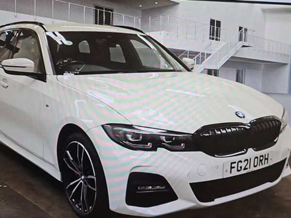 BMW 3-Series Estate, Hybrid, 2021, White