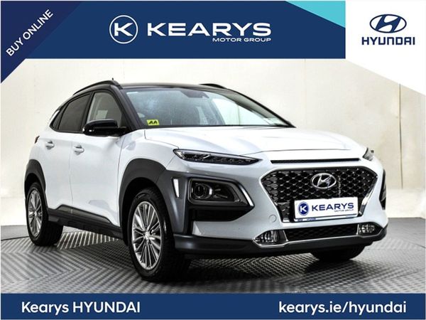 Hyundai KONA Crossover, Petrol, 2019, White