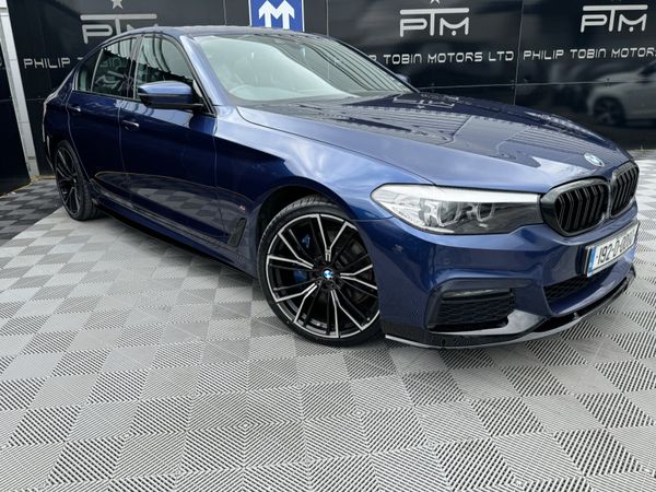 BMW 5-Series Saloon, Petrol Plug-in Hybrid, 2019, Blue