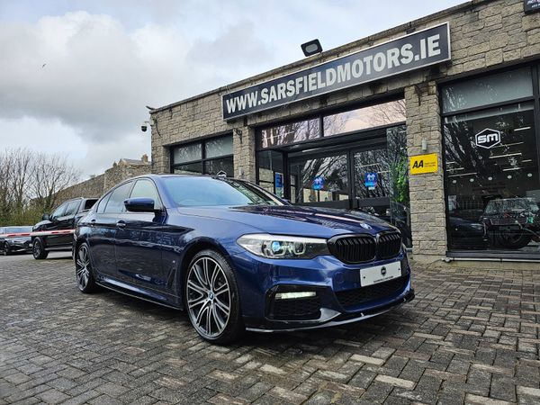 BMW 5-Series Saloon, Petrol Plug-in Hybrid, 2017, Blue