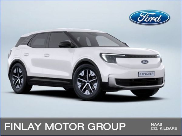 Ford Explorer SUV, Electric, 2024, White