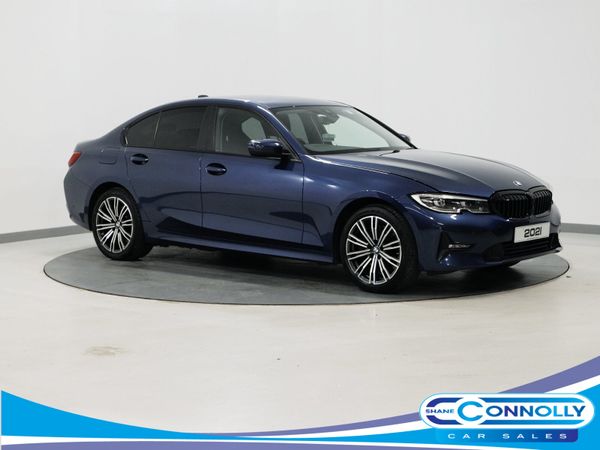 BMW 3-Series Saloon, Petrol Hybrid, 2021, Blue