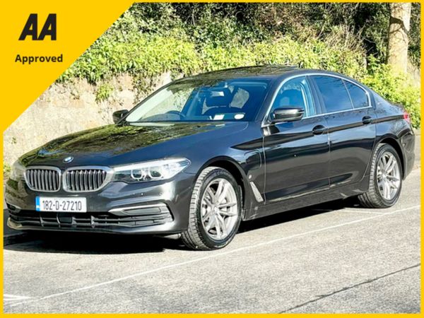 BMW 5-Series Saloon, Petrol Plug-in Hybrid, 2018, Grey