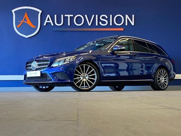 Mercedes-Benz C-Class Estate, Petrol Hybrid, 2020, Blue