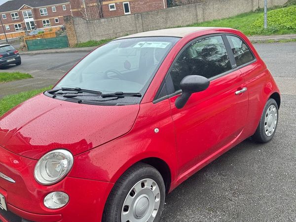 Fiat 500 Convertible, Petrol, 2010, Red