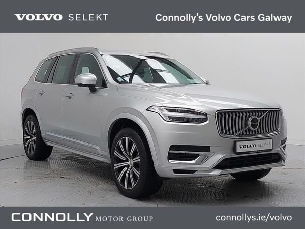 Volvo XC90 SUV, Petrol Plug-in Hybrid, 2020, Silver