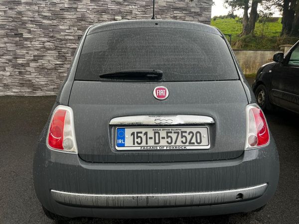 Fiat 500 Hatchback, Petrol, 2015, Grey