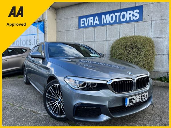 BMW 5-Series Saloon, Petrol Hybrid, 2018, Grey