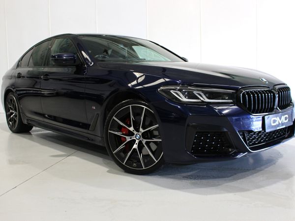 BMW 5-Series Saloon, Petrol Hybrid, 2020, Blue